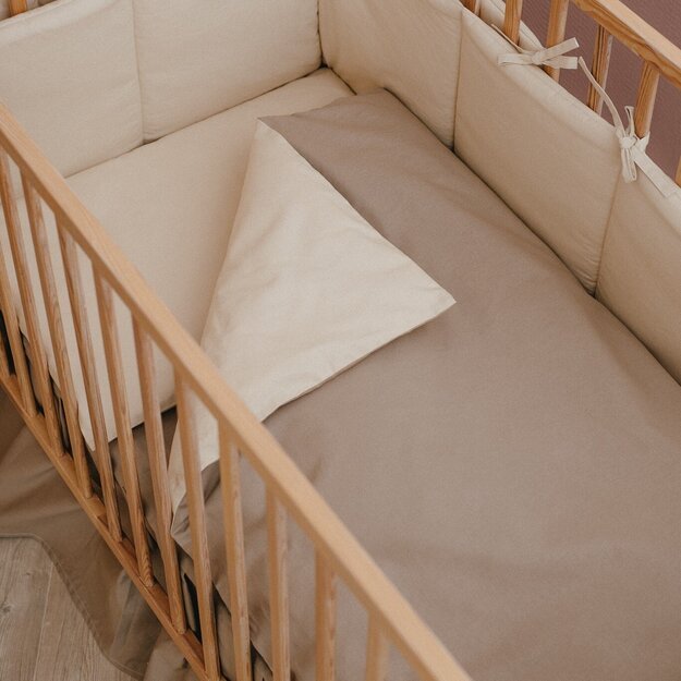 Beige Double Sided Baby Bedding 